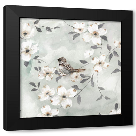 Spring Solo Serenade III Black Modern Wood Framed Art Print by Nan