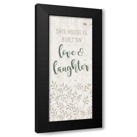 Love and Laughter Black Modern Wood Framed Art Print by Murray, Amanda
