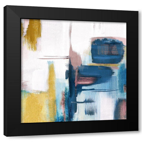 Pays Aubergine Black Modern Wood Framed Art Print by Jill, Susan