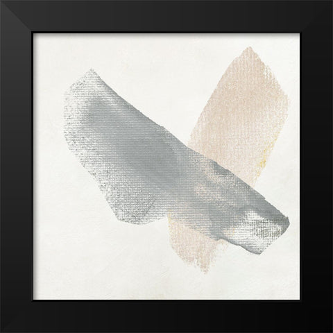 Soft Stroke II Black Modern Wood Framed Art Print by Jill, Susan