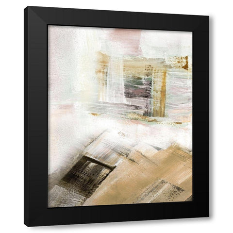 Sweep II Black Modern Wood Framed Art Print with Double Matting by Shapiro, Judith
