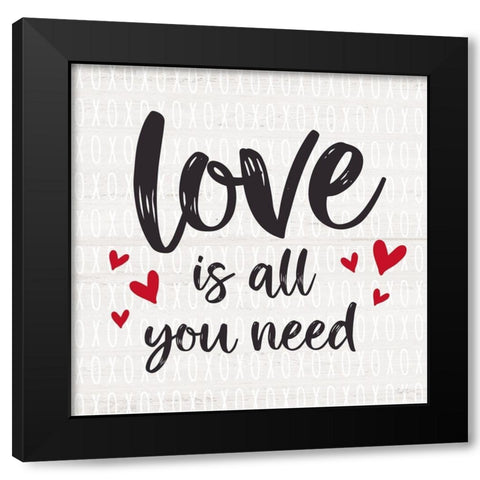 All You Need Black Modern Wood Framed Art Print by Carpentieri, Natalie