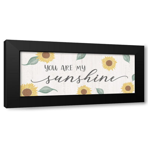 You are My Sunshine Black Modern Wood Framed Art Print by Carpentieri, Natalie