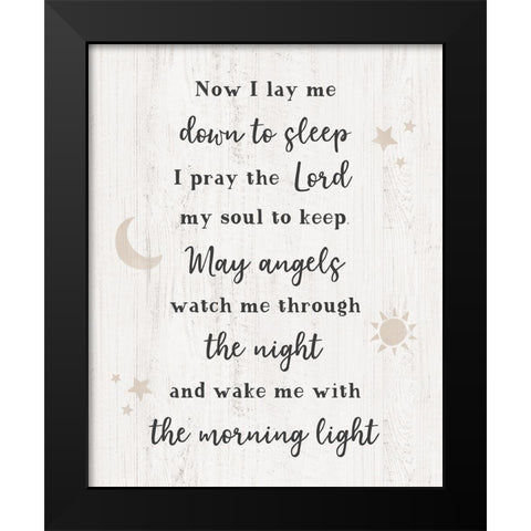 Soul to Keep Black Modern Wood Framed Art Print by CAD Designs