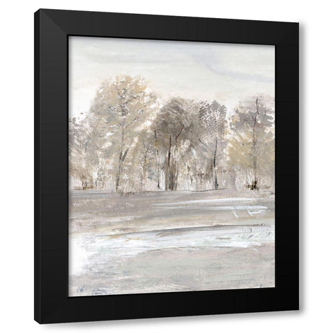 Meadows Edge II Black Modern Wood Framed Art Print with Double Matting by Jill, Susan