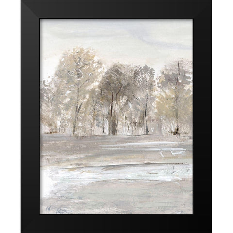 Meadows Edge II Black Modern Wood Framed Art Print by Jill, Susan