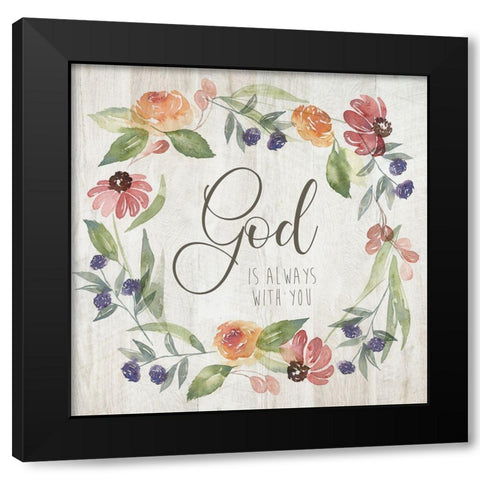 God is Always Black Modern Wood Framed Art Print with Double Matting by Brockmon, Kristen