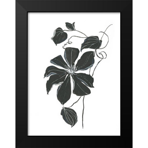 Midnight Climber I Black Modern Wood Framed Art Print by Swatland, Sally