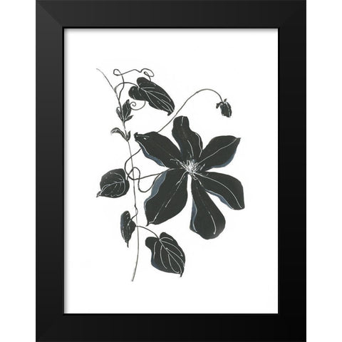 Midnight Climber II Black Modern Wood Framed Art Print by Swatland, Sally