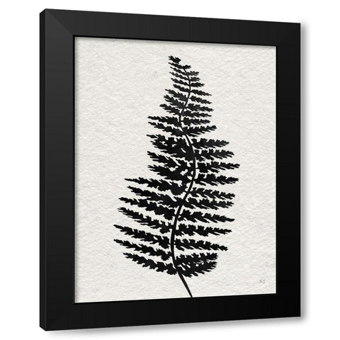 Forest Fern III Black Modern Wood Framed Art Print with Double Matting by Jill, Susan