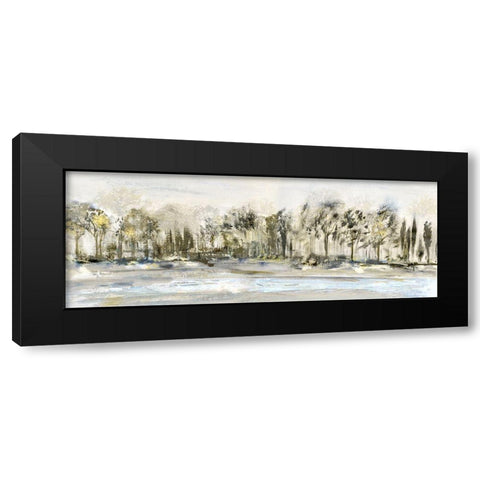 Debruce Tree Line Black Modern Wood Framed Art Print by Jill, Susan