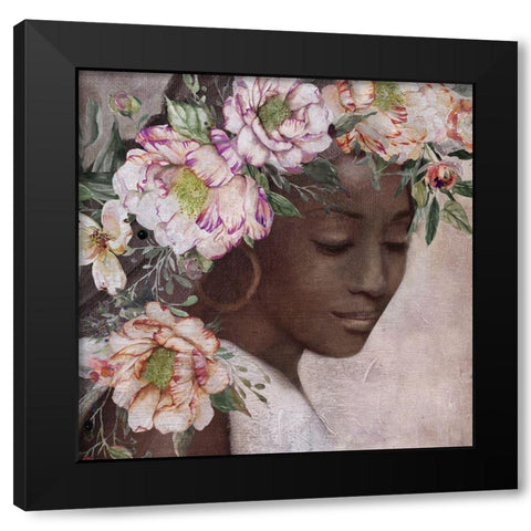 Deep In Thought I Black Modern Wood Framed Art Print with Double Matting by Robinson, Carol