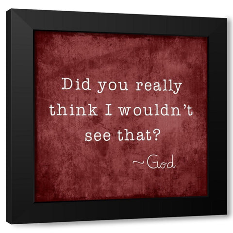 See That Black Modern Wood Framed Art Print by Designs, CAD