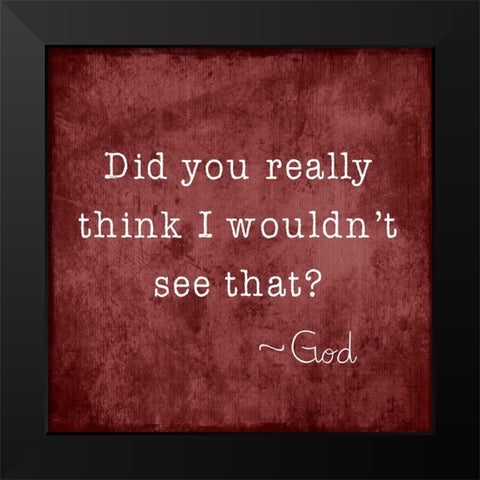 See That Black Modern Wood Framed Art Print by Designs, CAD