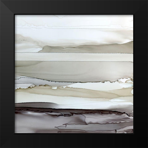 Shifting Currents II Black Modern Wood Framed Art Print by Robinson, Carol