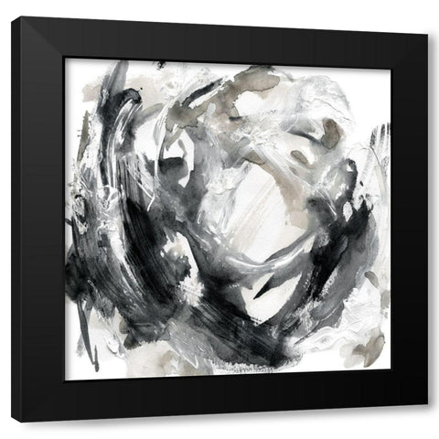 Rotation Black Modern Wood Framed Art Print by Robinson, Carol