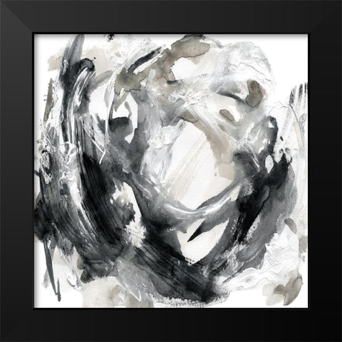 Rotation Black Modern Wood Framed Art Print by Robinson, Carol