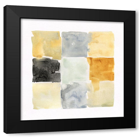 Neutral Line II Black Modern Wood Framed Art Print by Swatland, Sally