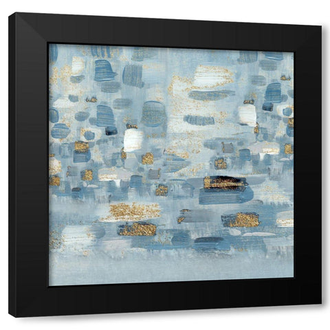 Sea Glass Reflection II Black Modern Wood Framed Art Print with Double Matting by Jill, Susan