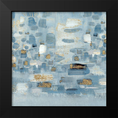 Sea Glass Reflection II Black Modern Wood Framed Art Print by Jill, Susan