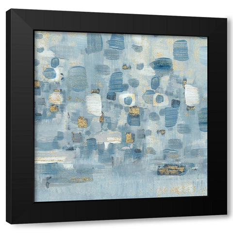 Sea Glass Reflection III Black Modern Wood Framed Art Print with Double Matting by Jill, Susan