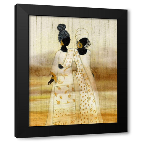 Walk By Faith Black Modern Wood Framed Art Print with Double Matting by Tava Studios