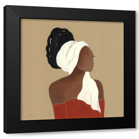 Beauty All That I Black Modern Wood Framed Art Print with Double Matting by Tava Studios