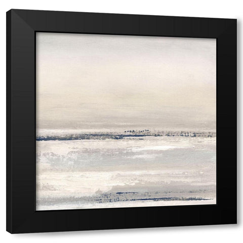 Distant Fog II Black Modern Wood Framed Art Print with Double Matting by Tava Studios