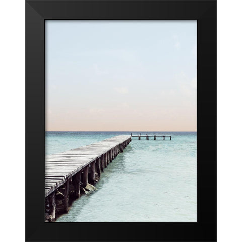 La Playa Black Modern Wood Framed Art Print by Carpentieri, Natalie