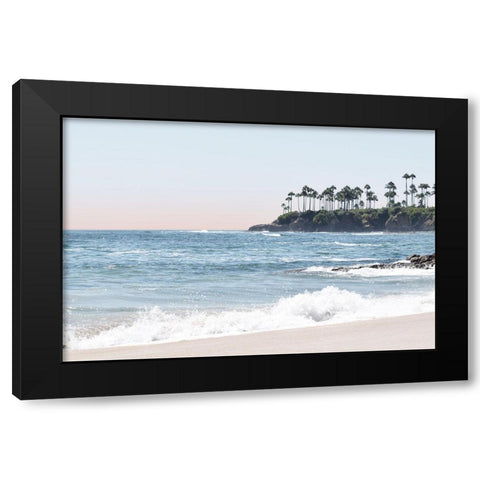 Distant Palms Black Modern Wood Framed Art Print by Carpentieri, Natalie