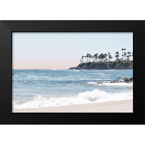 Distant Palms Black Modern Wood Framed Art Print by Carpentieri, Natalie