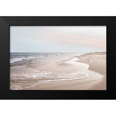 Corolla Soft Black Modern Wood Framed Art Print by Carpentieri, Natalie