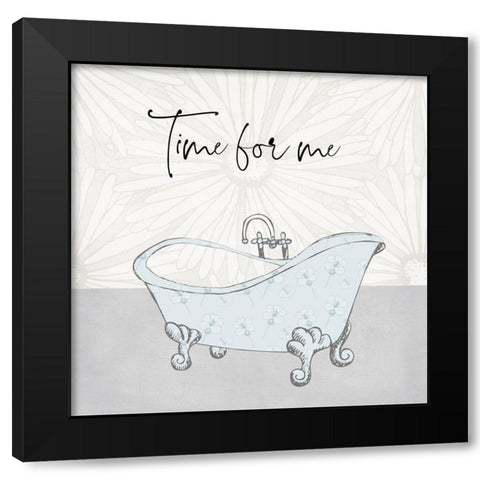 Time For Me Black Modern Wood Framed Art Print with Double Matting by Jill, Susan