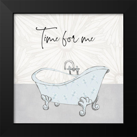 Time For Me Black Modern Wood Framed Art Print by Jill, Susan