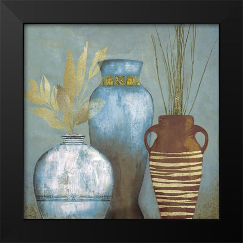 Portofino I Black Modern Wood Framed Art Print by Tava Studios