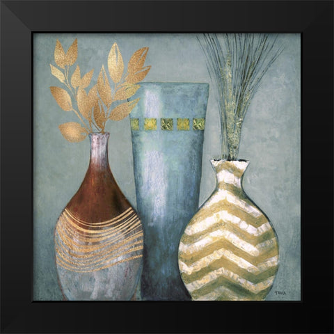 Portofino II Black Modern Wood Framed Art Print by Tava Studios