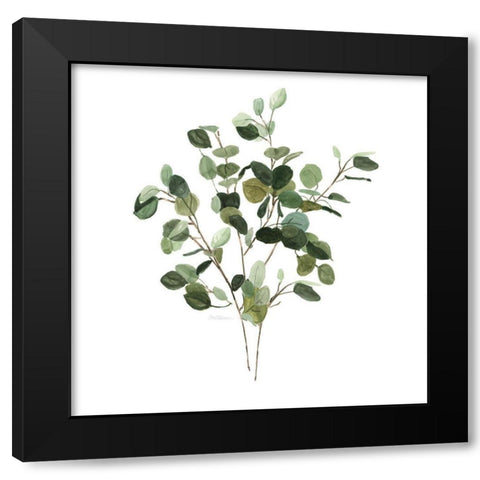 Bunchy Botanical I Black Modern Wood Framed Art Print by Robinson, Carol