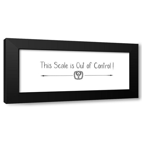 This Scale Black Modern Wood Framed Art Print by Jill, Susan