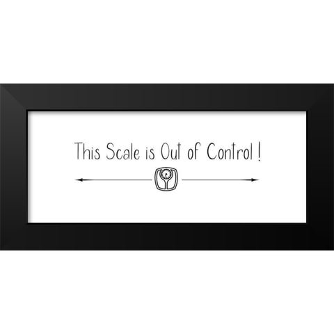 This Scale Black Modern Wood Framed Art Print by Jill, Susan