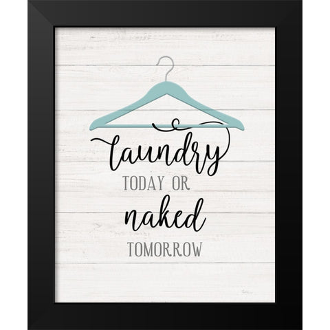 Naked Tomorrow Black Modern Wood Framed Art Print by Carpentieri, Natalie