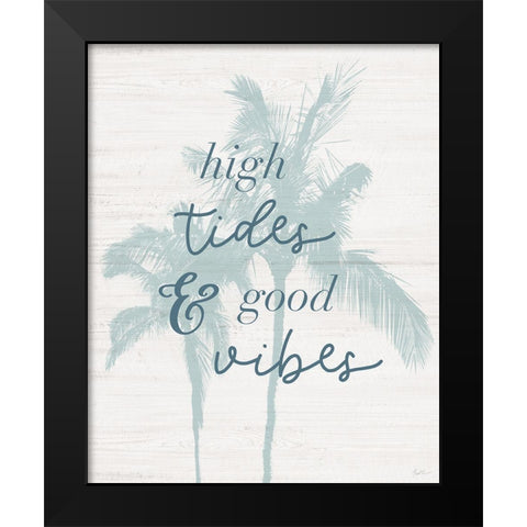 High Tides Black Modern Wood Framed Art Print by Carpentieri, Natalie