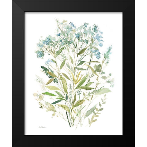 Garden Lace I Black Modern Wood Framed Art Print by Robinson, Carol