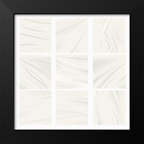 Soft Folds Black Modern Wood Framed Art Print by Jill, Susan