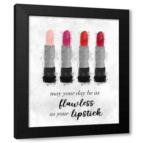 Flawless Black Modern Wood Framed Art Print by Carpentieri, Natalie