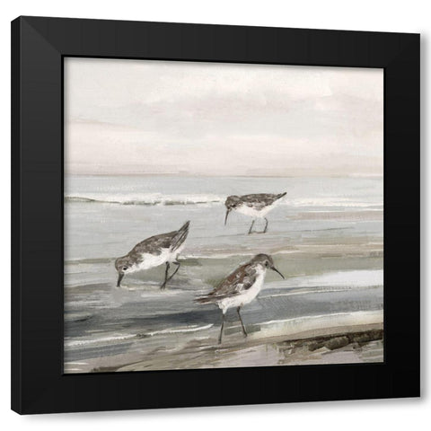 Evening Beach II Black Modern Wood Framed Art Print with Double Matting by Swatland, Sally