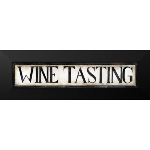 Vintage Wine Black Modern Wood Framed Art Print by Vollherbst-Lane, Elaine