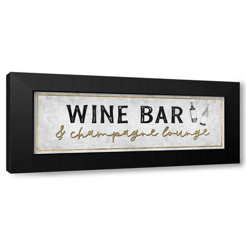 Champagne Lounge Black Modern Wood Framed Art Print with Double Matting by Carpentieri, Natalie