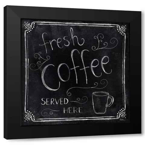 Fresh Coffee Black Modern Wood Framed Art Print with Double Matting by Carpentieri, Natalie