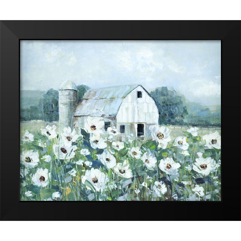 Dream Fields Black Modern Wood Framed Art Print by Swatland, Sally