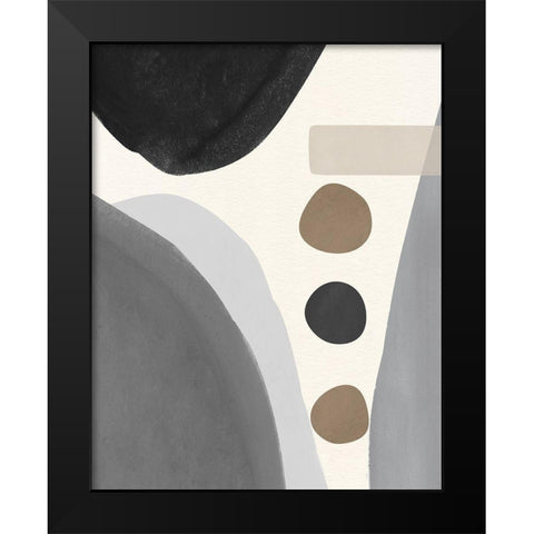 Grey Mountain Black Modern Wood Framed Art Print by Jill, Susan